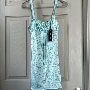 Brand new Motel Rocks aqua mini dress